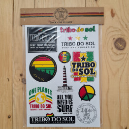 Seleção de 12 autocolantes Tribo do Sol - One Planet