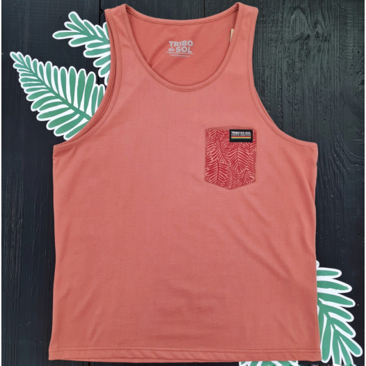 Tee Cavas Bolso - Ferrugem