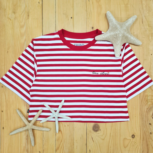 Tee Cropped Girl Riscas
