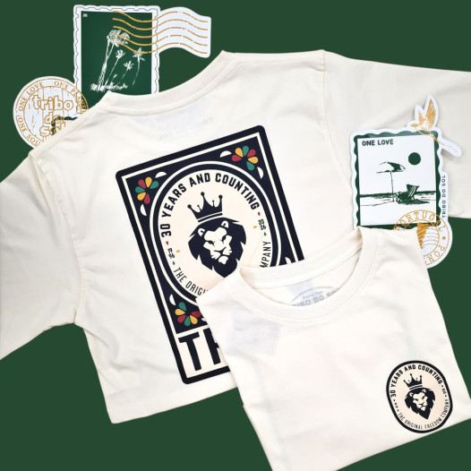 T-shirt Cropped Lion, 30 Anos - Pérola