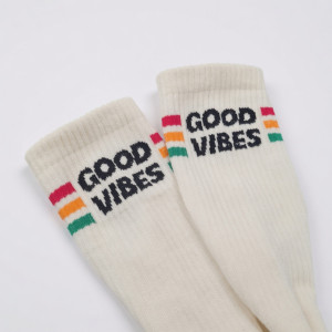 Meias Good Vibes - Cru Meias Good Vibes - Cru