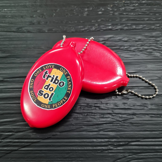 Porta- Moedas Borracha  - Vermelho