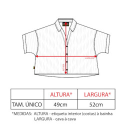 Camisa Cropped Canelada - Azul